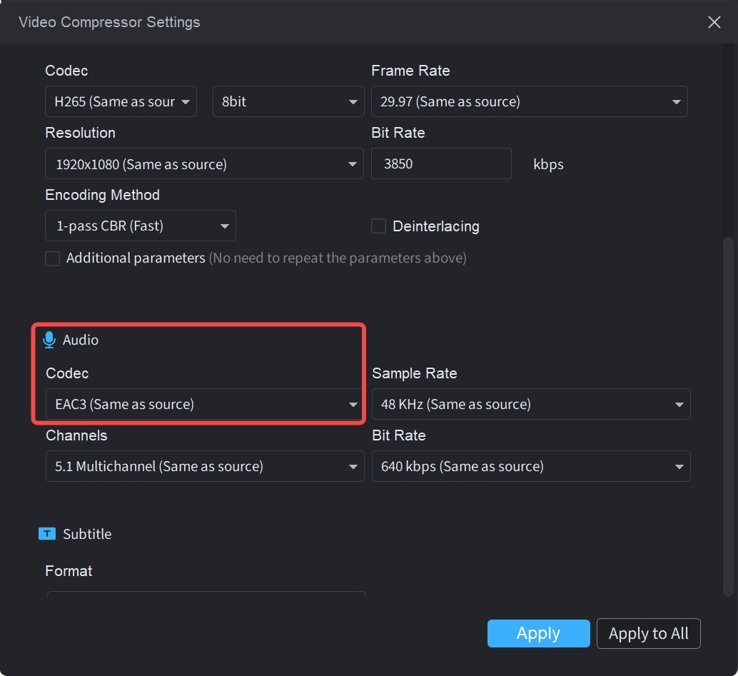 Compressor Default Settings Compressor advanced settings - UniFab AI Community